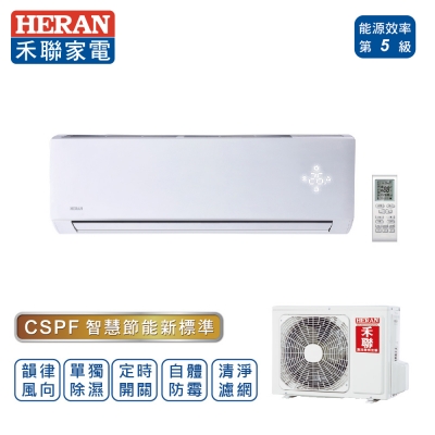 HERAN禾聯 R410A頂級豪華型變頻一對一壁掛冷專型（HI-NP100_ HO-NP100）