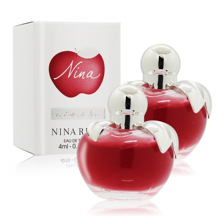 NINA RICCI Nina 蘋果甜心女性淡香水（4ml）X2-國際航空版