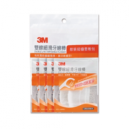 3M 雙線細牙線棒 散裝超值量販包1包 （共128支）