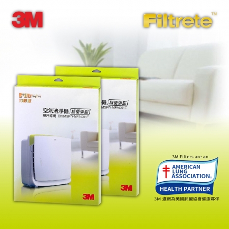 【3M】超優淨7坪清淨機專用濾網-2片組（CHIMSPD-MFAC01F）