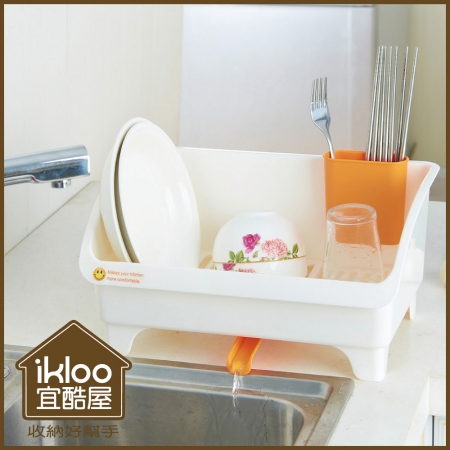 【ikloo】日系瀝水碗盤架