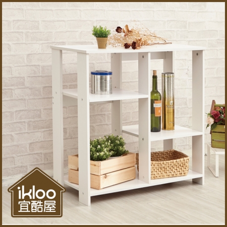 【ikloo】簡約收納置物架/廚房收納櫃