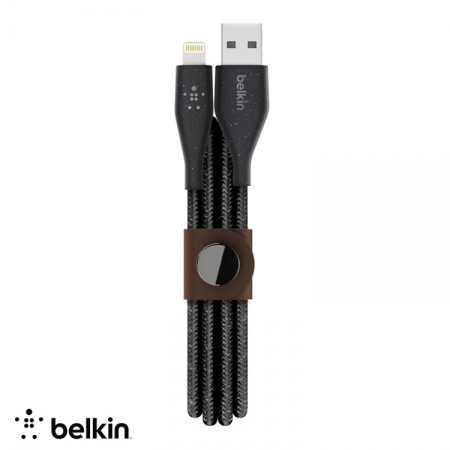 Belkin貝爾金USB-A轉Lightning編織收納傳輸線1.8公尺 iPhone/iPad充電線F8J236bt06