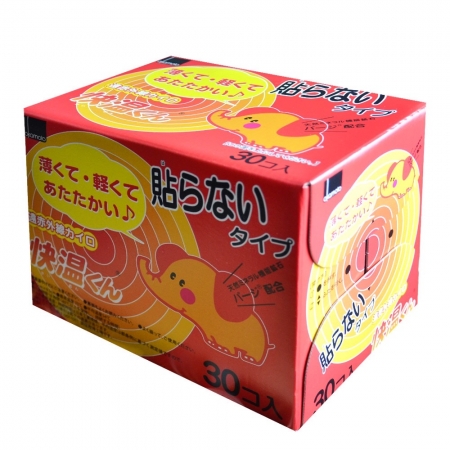 日本原裝進口 OKAMOTO岡本 小象18小時輕薄暖暖包30入