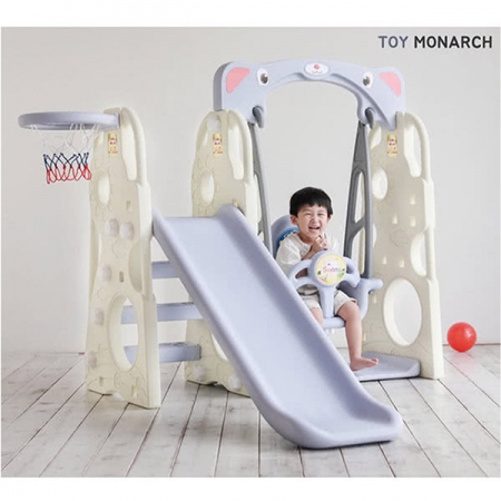 【買一送贈品十一】韓國TOY MONARCH 多功能可調式鞦韆溜滑梯 CHD-101