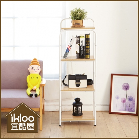 【ikloo】輕巧型四層收納架/書架