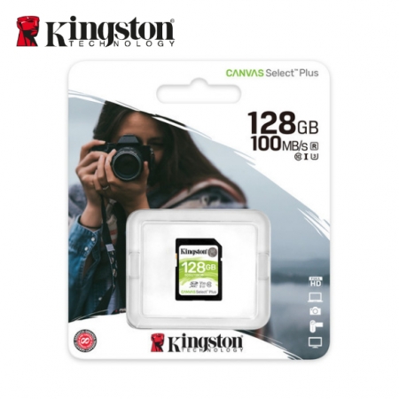 金士頓 Canvas Select SDXC/UHS-I C10 128GB SD卡 公司貨 大卡 （KT-SDCS2-128G）