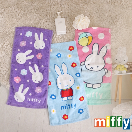 【HKIL-巾專家】正版授權米飛兔加大款純棉兒童毛巾-3入組