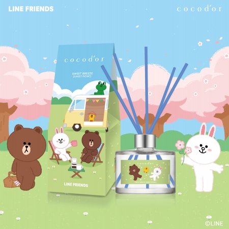 【cocodor】LINE FRIENDS熊大與好朋友系列擴香瓶-愜意微風200ml