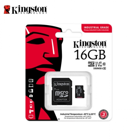 金士頓 INDUSTRIAL microSD U3 V30 工業用 高耐用 16GB 記憶卡（KTSDCIT2-16G）