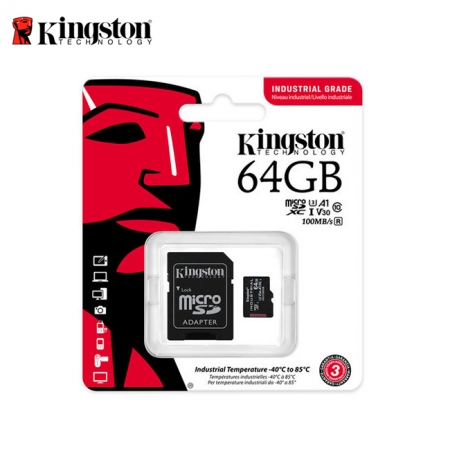 金士頓 INDUSTRIAL microSD U3 V30 工業用 高耐用 64GB 記憶卡 （KTSDCIT2-64G）