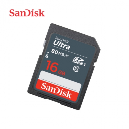 SanDisk Ultra UHS-I 【16GB】 SDHC 記憶卡 讀取80M C10 公司貨（SD-SDU-NS-16G）