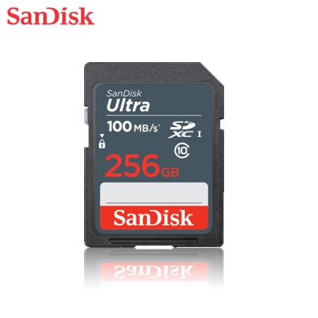SanDisk Ultra UHS-I 【256GB】 SDXC 記憶卡 讀取100M C10 公司貨（SD-SDU-NR-256G）