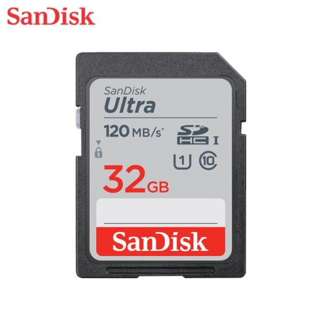 SanDisk Ultra 32GB SDHC C10 UHS-I 讀取速度高達120MB/s 相機記憶卡 公司貨（SD-SDUN4-32G）