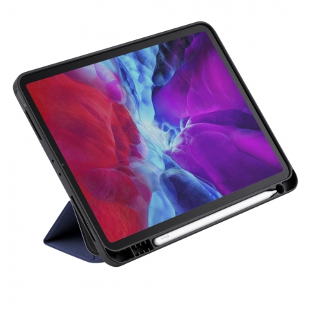 Momax ipad mini6保護套 8.3吋 Flip Cover 連筆糟保護套 防摔殼 灰/藍 FPAP21S