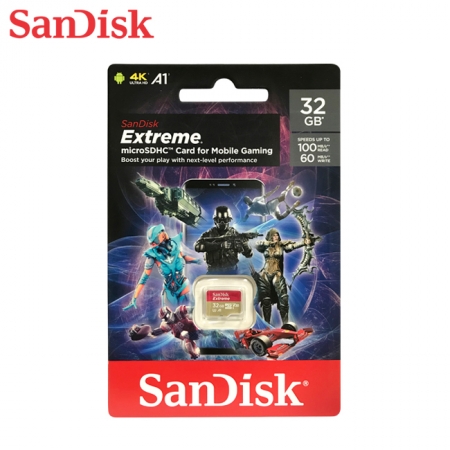 SanDisk Extreme microSD 32GB 行動裝置電玩記憶卡 終身保固 （SD-SQXA2-GN-32G）