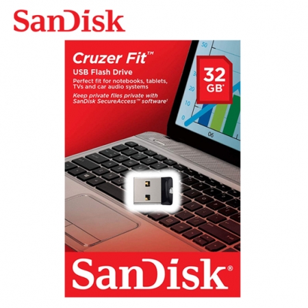 SanDisk Cruzer Fit USB 隨身碟 CZ33 32GB USB 2.0 迷你隨身碟（SD-CZ33-32G）