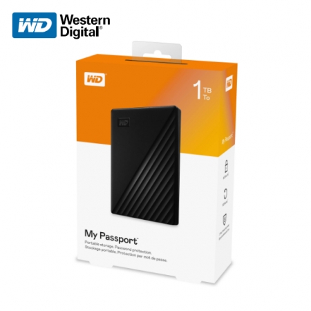 Western Digital 威騰 新款 My Passport 1TB 2.5吋 行動硬碟 黑色（WD-MPNEW-K-1TB）