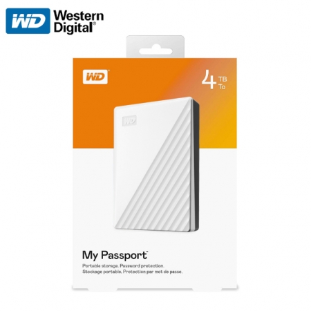Western Digital 威騰 新款 My Passport 4TB 2.5吋 行動硬碟 白色（WD-MPNEW-W-4TB）