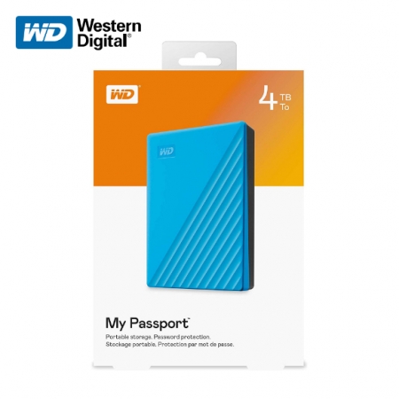 Western Digital 威騰 新款 My Passport 4TB 2.5吋 行動硬碟 藍色（WD-MPNEW-B-4TB）