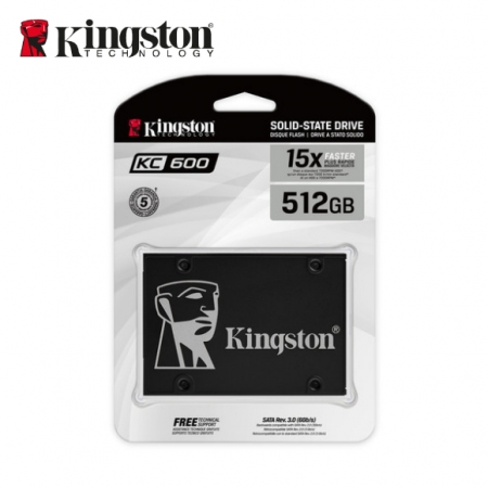 Kingston 金士頓 KC600 512GB 2.5吋 固態硬碟 SATA3 SSD （KT-SKC600-512G）