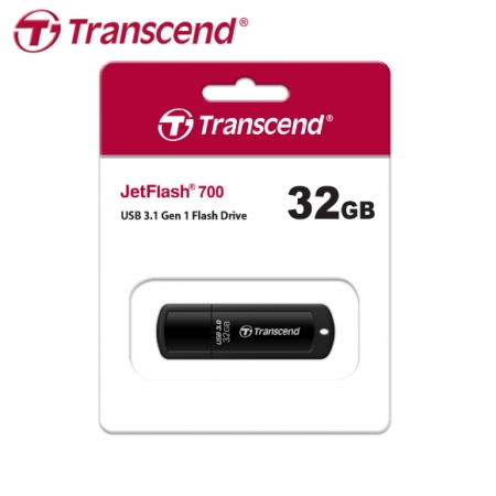 創見 Transcend JetFlash 700 USB3.0 32GB 黑色 高速 隨身碟 （TS-JF700-32G）