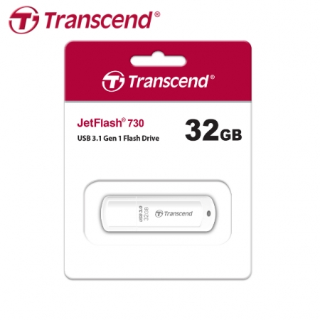 創見 Transcend JetFlash 730 USB3.0 32GB 白色 高速 隨身碟 （TS-JF730-32G）