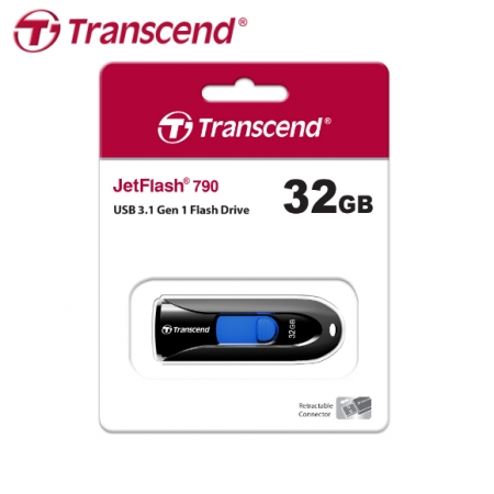 創見 Transcend JetFlash 790 USB 3.1 32G 黑色 高速 隨身碟（TS-JF790K-32G）