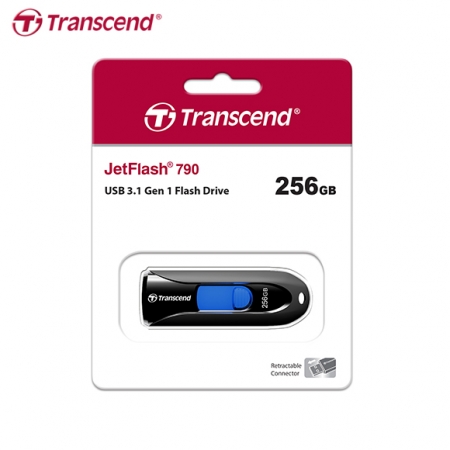 創見 Transcend JetFlash 790 USB 3.1 256G 黑色 高速 隨身碟（TS-JF790K-256G）