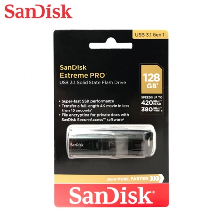 SanDisk Extreme Pro CZ880【128GB】USB3.2 固態隨身碟 終身保固（SD-CZ880-128G）