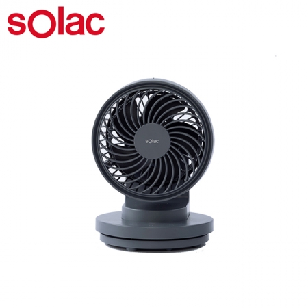 【Solac】 USB充電6吋DC行動風扇 灰 SFA-F01G ★