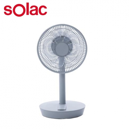 【Solac】10吋DC無線可充電行動風扇 灰 SFT-F07G ★