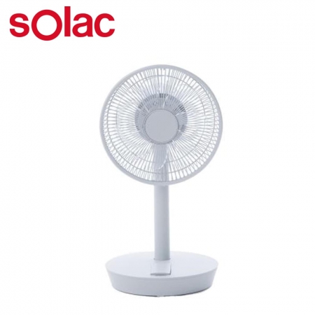 【Solac】10吋DC無線可充電行動風扇 白 SFT-F07W ★