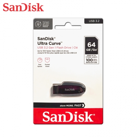 SanDisk Ultra Curve CZ550【64GB】USB3.2 隨身碟 代理商公司貨（SD-CZ550-64G）