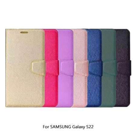 ALIVO SAMSUNG Galaxy S22 蠶絲紋皮套