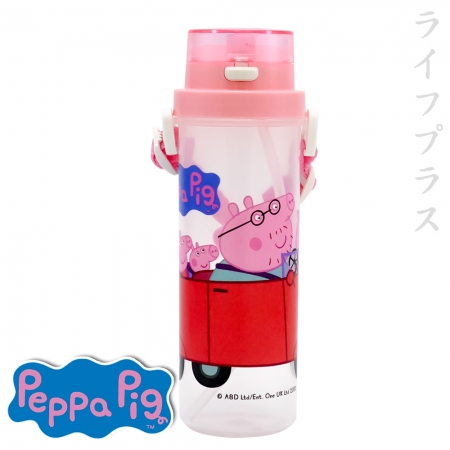 佩佩豬-小巧吸管水壺-500ml-粉紅色-2入組