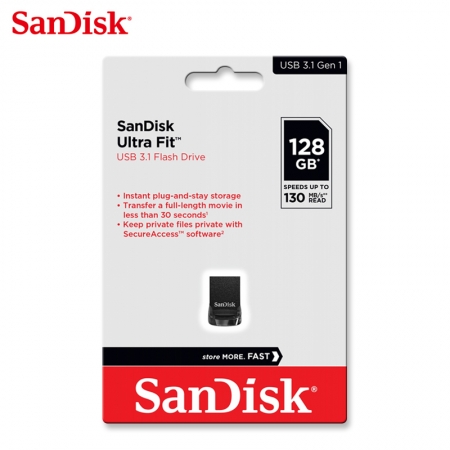 SanDisk CZ430 128GB Ultra Fit USB 3.1 最高可達 130MB/s 極緻小巧 高速隨身碟（SD-CZ430-128G）