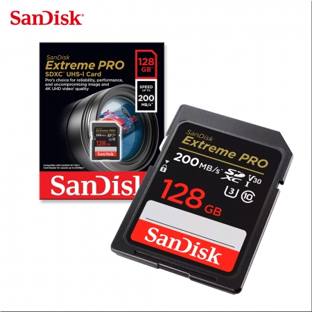 SanDisk Extreme PRO SDXC UHS-I 128GB 相機記憶卡 V30 U3 190MB 專業攝影高速記憶卡（SD-SDXXD-128G）