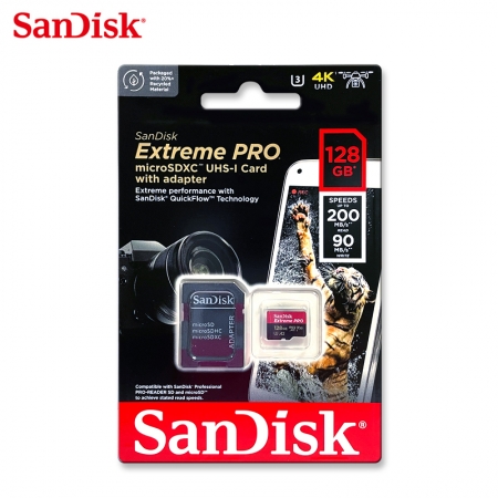SanDisk Extreme Pro UHS-I 128GB 高速記憶卡 microSD A2 U3 V30 200MB/s（SD-SQXCD-128G）