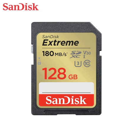 SanDisk Extreme SDXC UHS-I 128GB U3 V30 相機記憶卡 速度180MB/s（SD-SDXVA-128G）