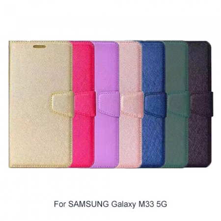 ALIVO SAMSUNG Galaxy M33 5G 蠶絲紋皮套