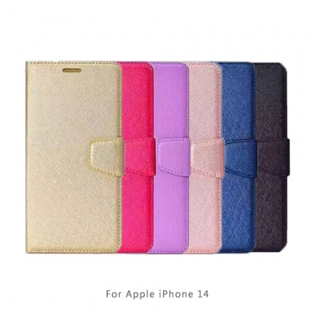 ALIVO Apple iPhone 14 蠶絲紋皮套