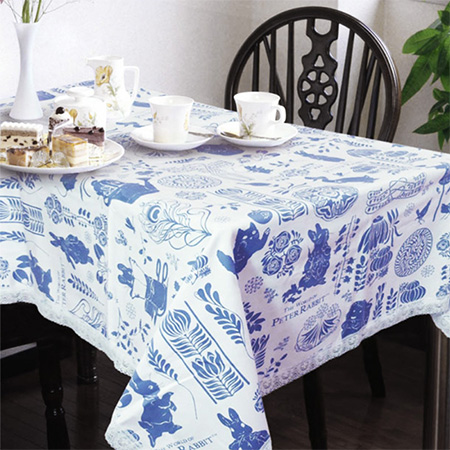 【比得兔】彼得兔 北歐風方桌巾 - 藍紫 2 色可選