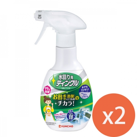 日本金鳥 KINCHO 醋成分 廚房排水口除臭除菌洗淨劑300MLX2入