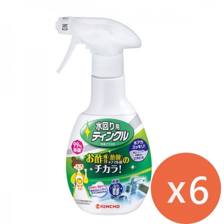 日本金鳥 KINCHO 醋成分 廚房排水口除臭除菌洗淨劑300MLX6入