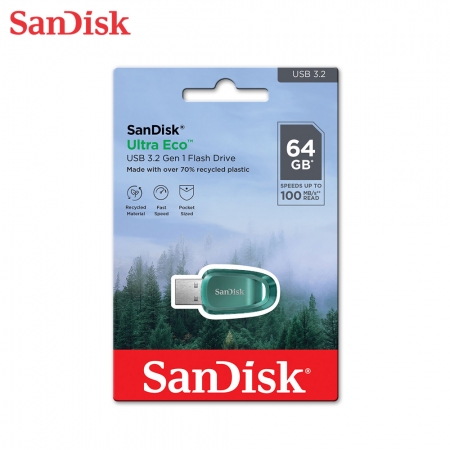 SanDisk Ultra Eco CZ96【64GB】USB 3.2 隨身碟 讀取速度高達100MB/s（SD-CZ96-64G）
