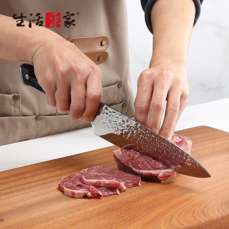 【SHCJ生活采家】德國鋼錘紋鍛造8吋料理刀#65002