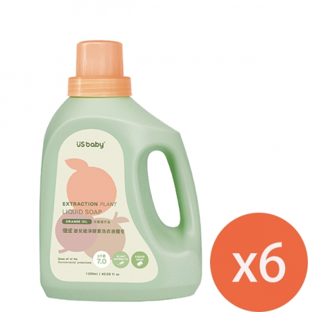 優生 嬰兒植淨酵素洗衣液體皂（洗衣精）瓶裝1200ml X6瓶