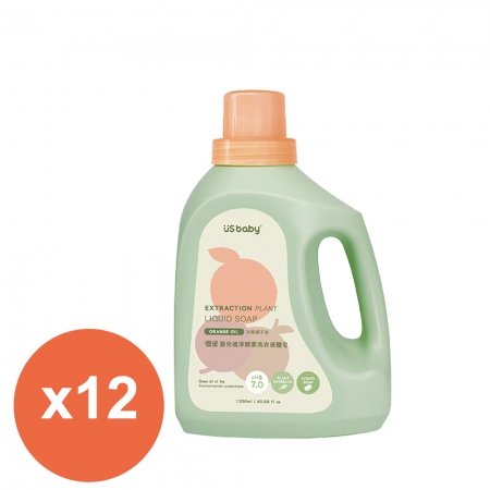 優生 嬰兒植淨酵素洗衣液體皂（洗衣精）瓶裝1200ml X12瓶