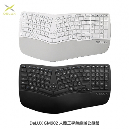 DeLUX GM902 人體工學無線辦公鍵盤  